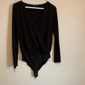 Black bershka bodysuit